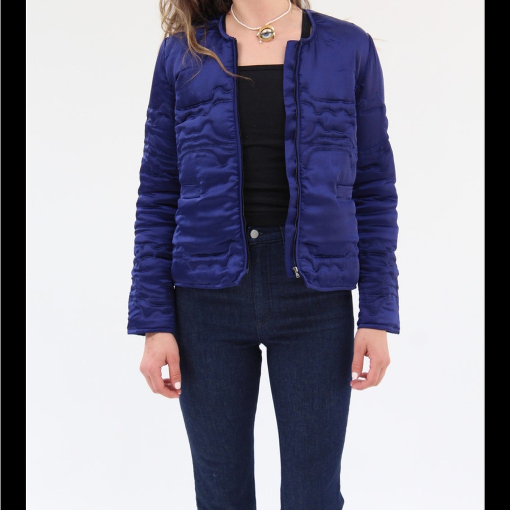 Rachel Comey Bedroom Jacket Midnight Waves